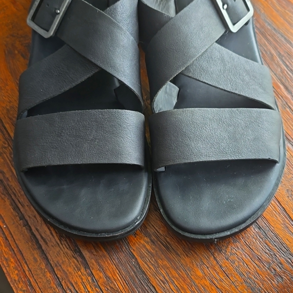 Kork-Ease Black Women's Sandals - Picture 7 of 9